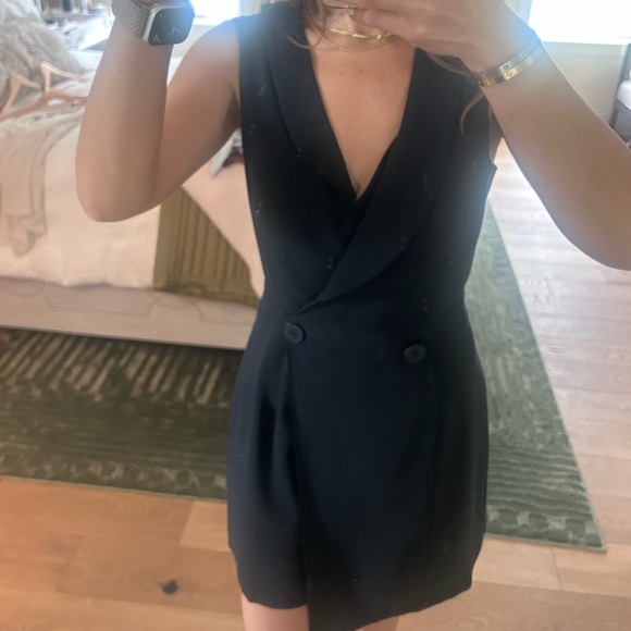 Navy blue blazer romper - Picture 2 of 2
